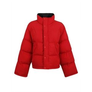 Balenciaga Boxy Red Coat With High Collar - NWT
